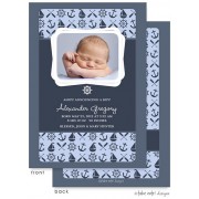 Birth Announcements, Alexander Gregory Sailor, take note! designs